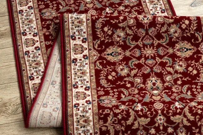 Behúň NAIN 144 51066 Ornament / Kvety, bordový / béžový
