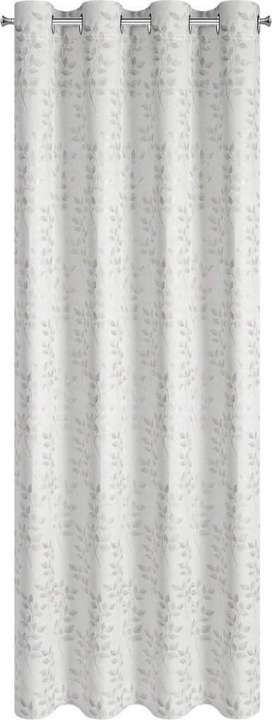 ZATEMŇOVACÍ ZÁVES NA KRÚŽKOCH WHITNEY 140X250 CM LISTY