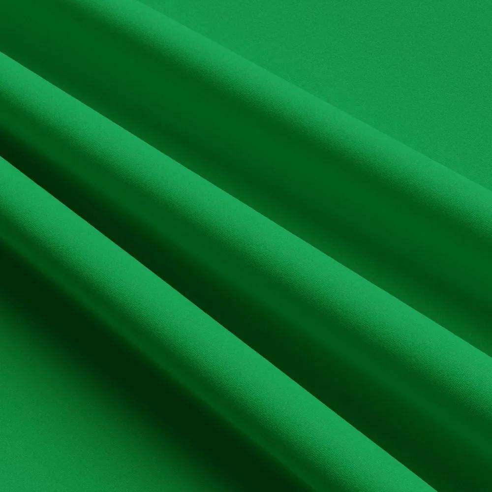 Hotový záves na riasiacej páske so zirkónmi 140x250 cm zelený