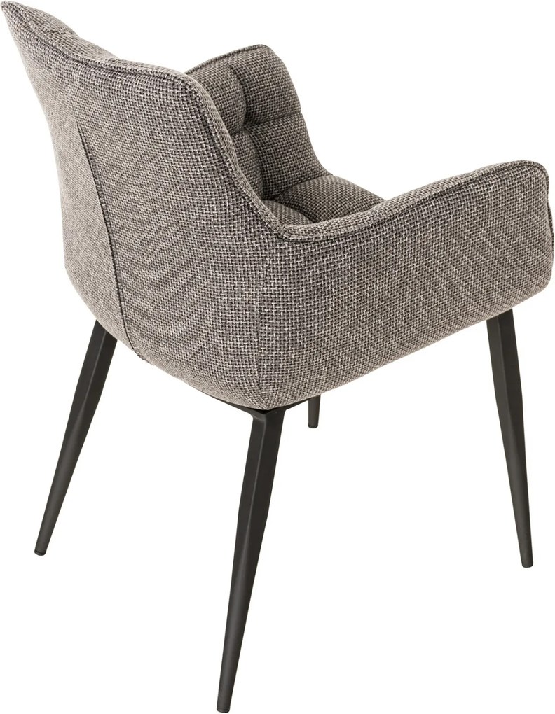 Stolička Tirana látka čierna - titánovo sivá