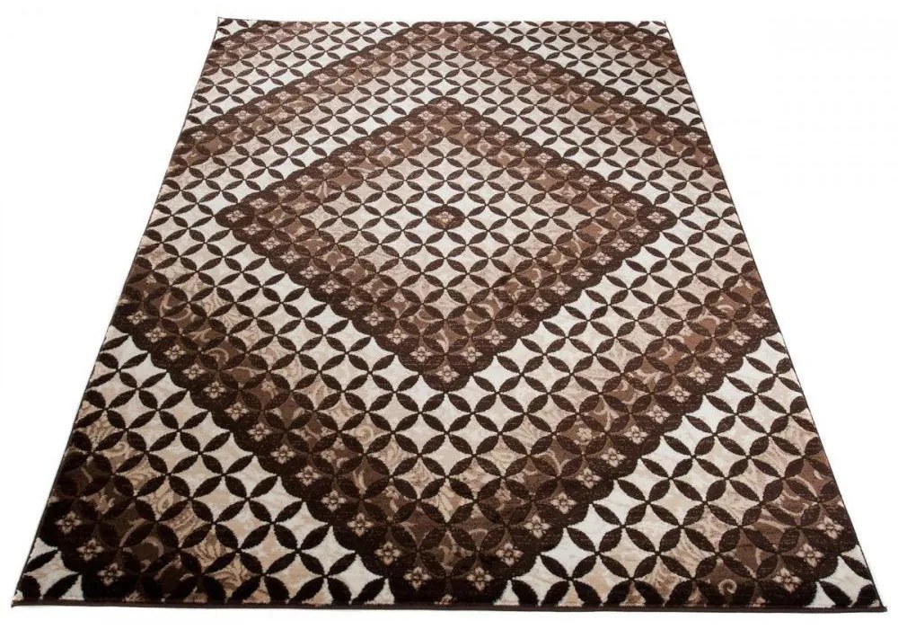 Kusový koberec Tango tmavo hnedý 120x170cm