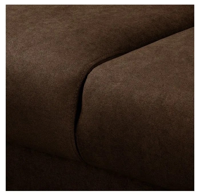 Tmavohnedá rohová pohovka (ľavý roh) Beata - Ropez