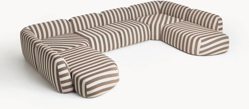 XL modulárna pruhovaná pohovka Wolke