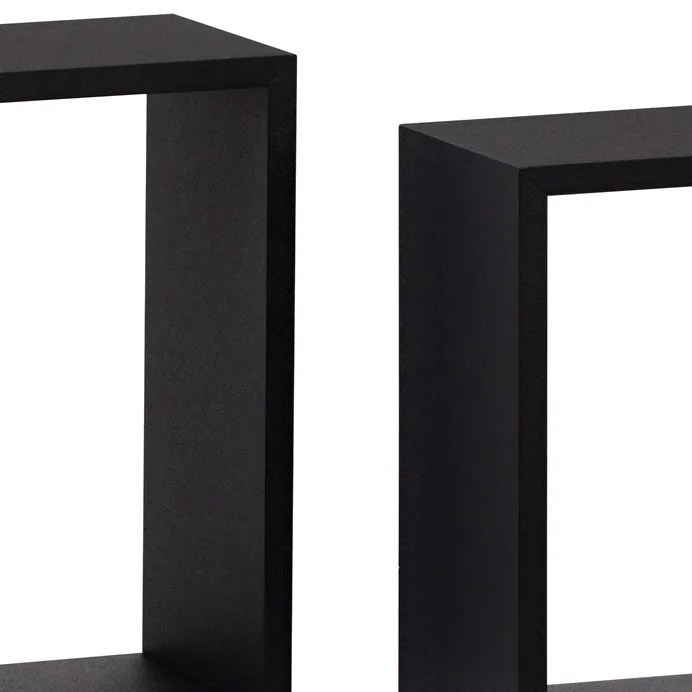 BONTEC Polička, mdf, čierna, P-008 BK Farba: Hnedá
