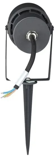 LED Vonkajšie svietidlo LED/12W/100-240V IP65 šedá - zelené svetlo