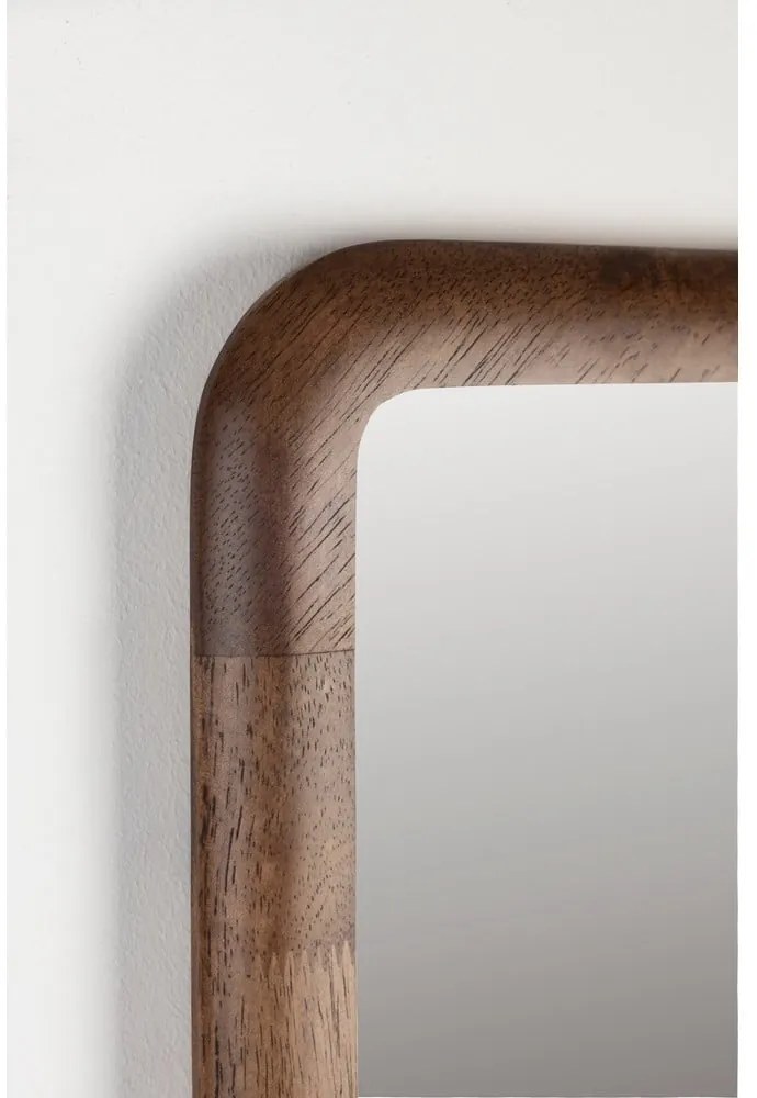 Nástenné zrkadlo s dreveným rámom 26x120 cm Nyko – White Label