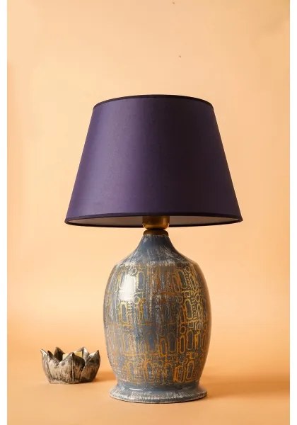 Stolná lampa RAMZES 1xE27/40W/230V modrá