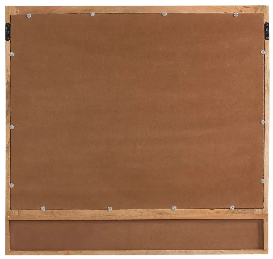 furniture-nabytek.cz - Masívne kúpeľňové zrkadlo Delhi z mangového dreva, lakované, hnedé – 80 cm