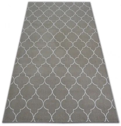 Koberec SENSE Micro 81220 bež/biely TRELLIS