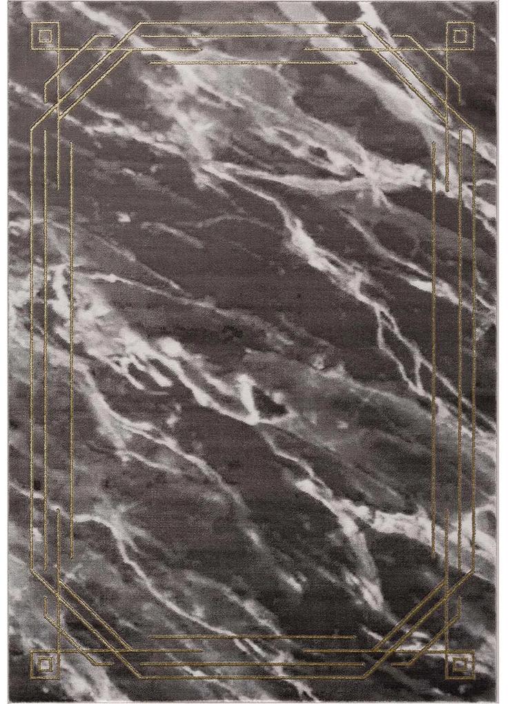 Dekorstudio Moderný koberec NOA - vzor 9297 čierny Rozmer koberca: 120x170cm