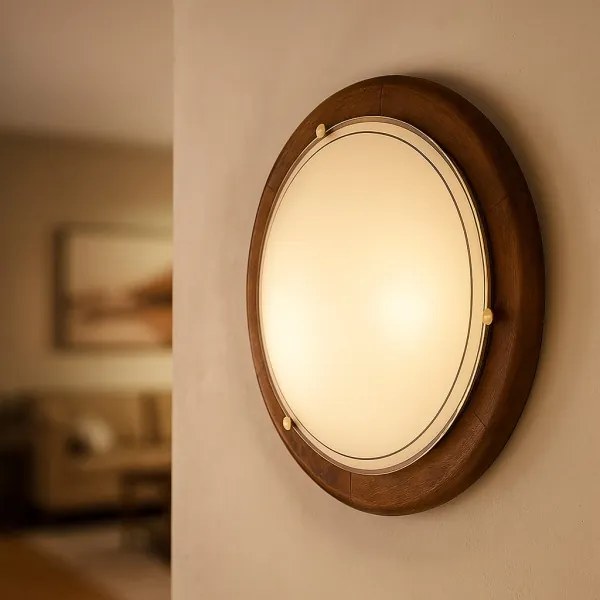 Brilagi - Stropné svietidlo ORBIS 2xE27/60W/230V pr. 38 cm borovica