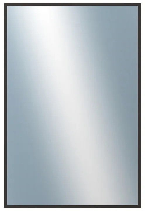 DANTIK - Zrkadlo v rámu, rozmer s rámom 40x60 cm z lišty Hliník čierna (7022021)