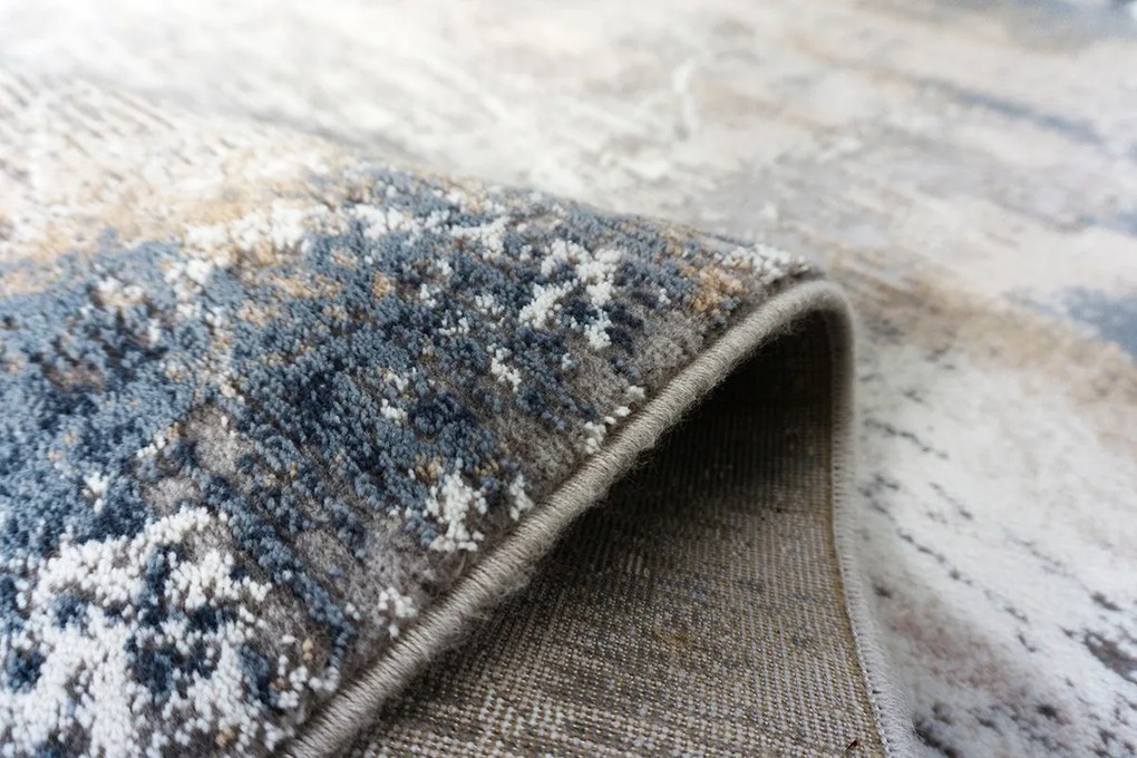 Koberec Mitra 3002 NAVY – námornícka modrá a béžová, obdĺžnik Rozmer: 60x100 cm