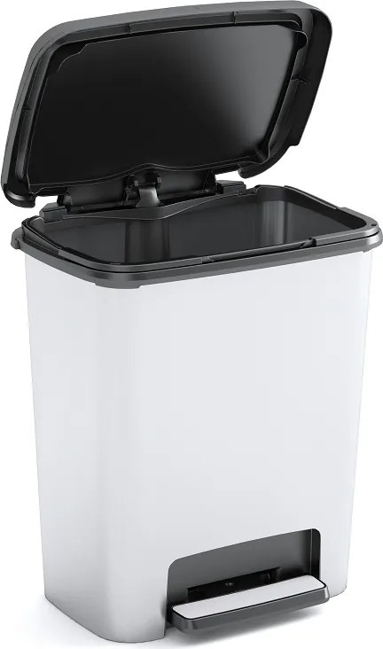 KIS Odpadkový kôš Compatta Style Steel 25 l, strieborný