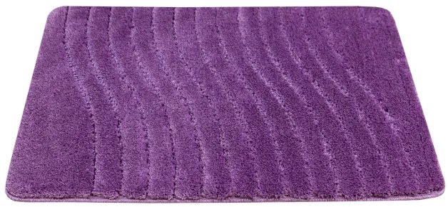 Kúpeľňový koberček Sara fialový, vlny