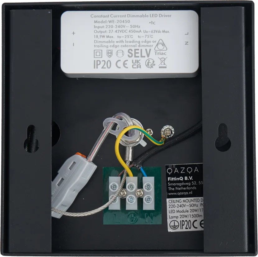 Moderné prisadené bodové svietidlo čierne vrátane LED stmievateľné - Dionysos