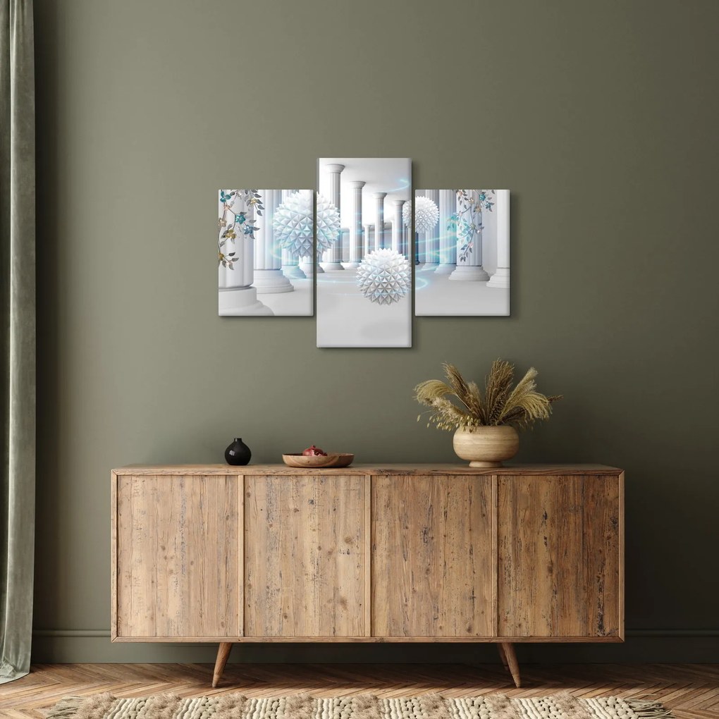 Abstraktný obraz v antickom štýle (90x60 cm)
