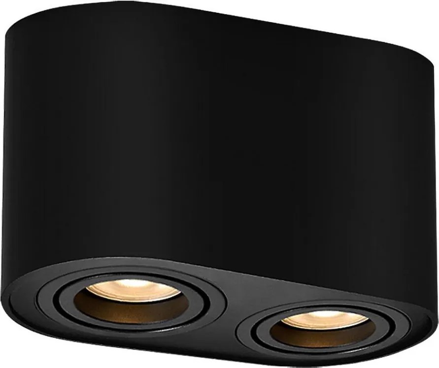 Rabalux 2051 - Bodové svietidlo KOBALD 2xGU10/42W/230V čierna