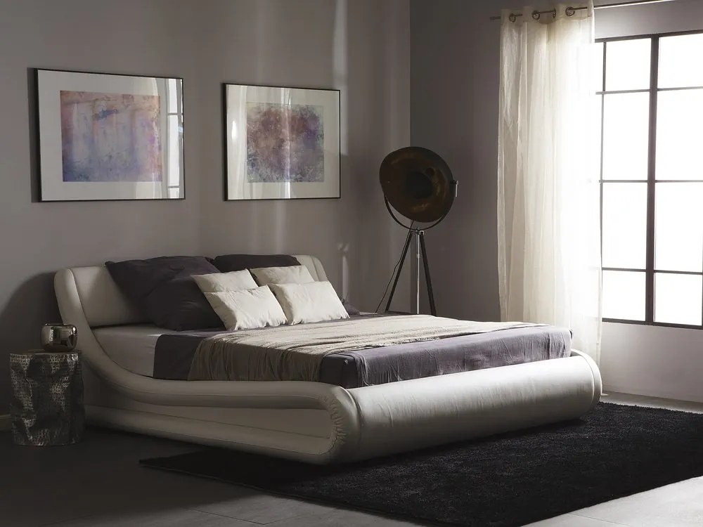 Manželská posteľ 160 cm AVENUE (s roštom a úl. priestorom) (biela). Vlastná spoľahlivá doprava až k Vám domov. 1007122