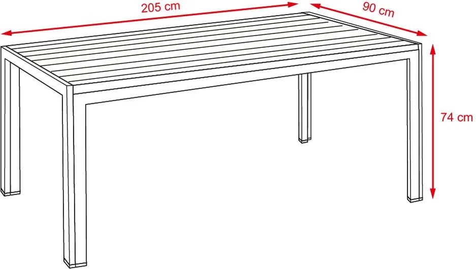 Set záhradného nábytku VIKING XL +8x PARIS