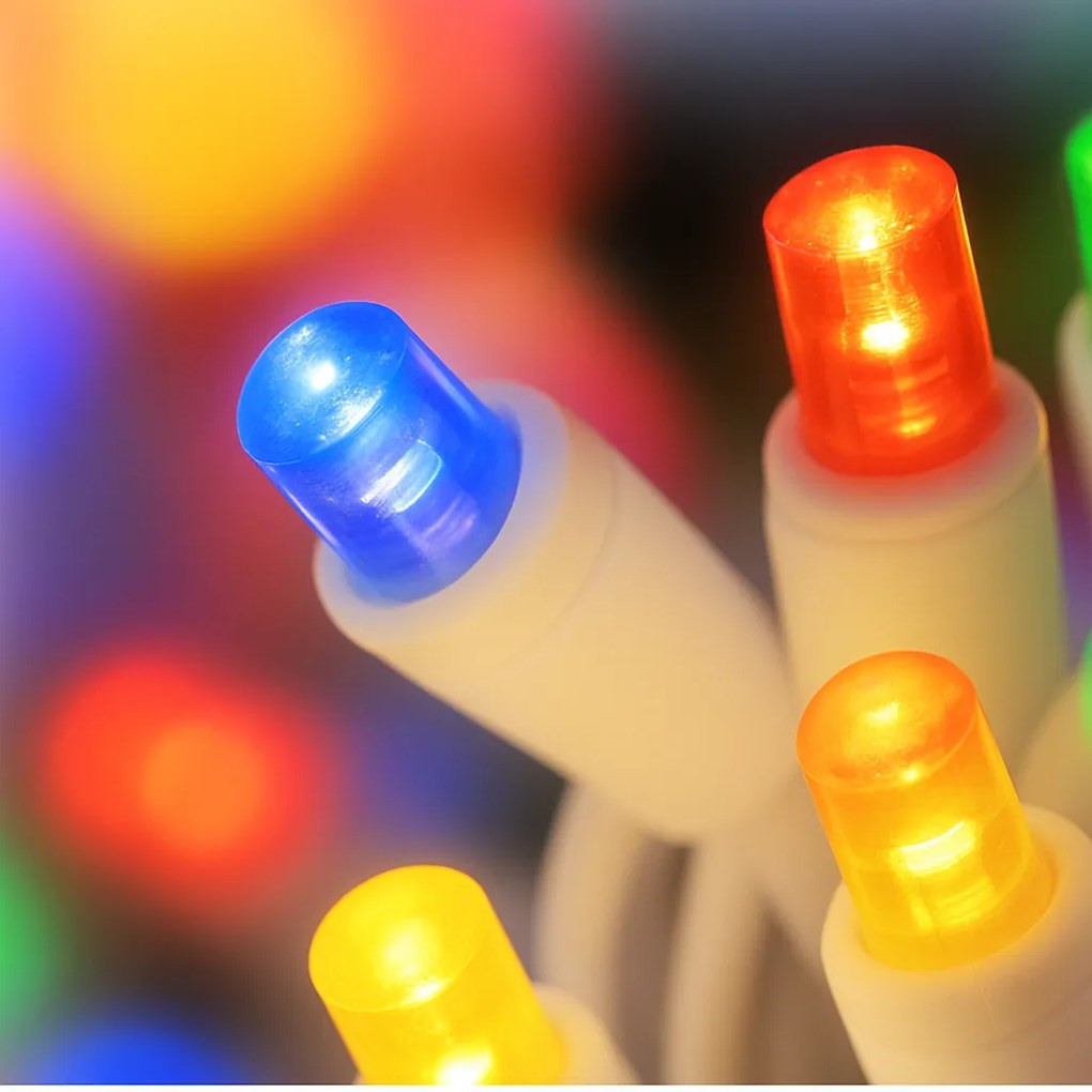 Vianočné svetielka LED záclona FLASH multicolor 300 LED
