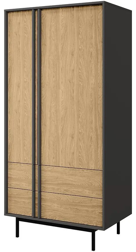 Skriňa Alsy 1 Olejovaný dub/Antracit