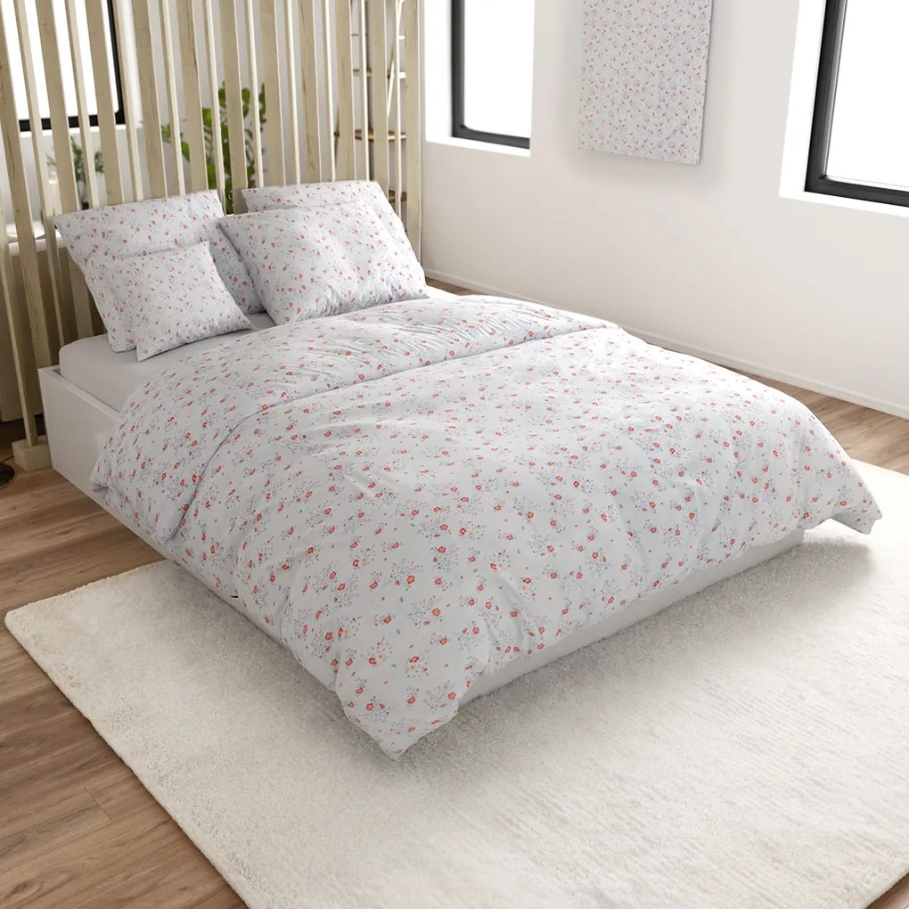 Obliečky z mikrovlákna FLORINE krémové Rozmer obliečky: 70 x 80 cm | 140 x 200 cm