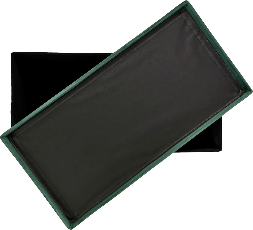 Skladací taburet PERFECT DUO 60x30 cm tmavozelený