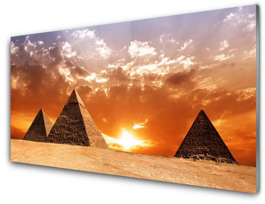 Obraz plexi Pyramídy architektúra 100x50 cm