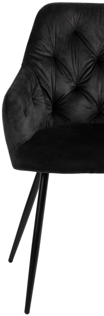 Noela Zamatová jedálenská stolička SIENA čierna