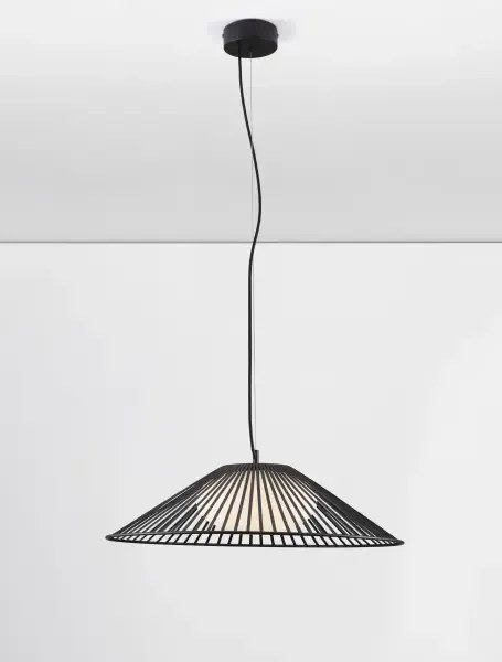 LED čierny moderný luster Brume 60