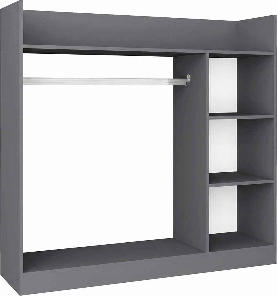 XXXLutz OTVORENÁ ŠATNÍKOVÁ SKRIŇA, 124/120/35 cm Livetastic - Skrine - 000657064302