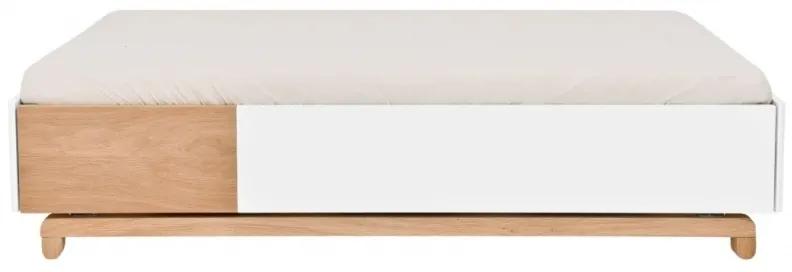Bellamy Postieľka/posteľ Nomi Junior so zásuvkou 70x140 biela/prírodná