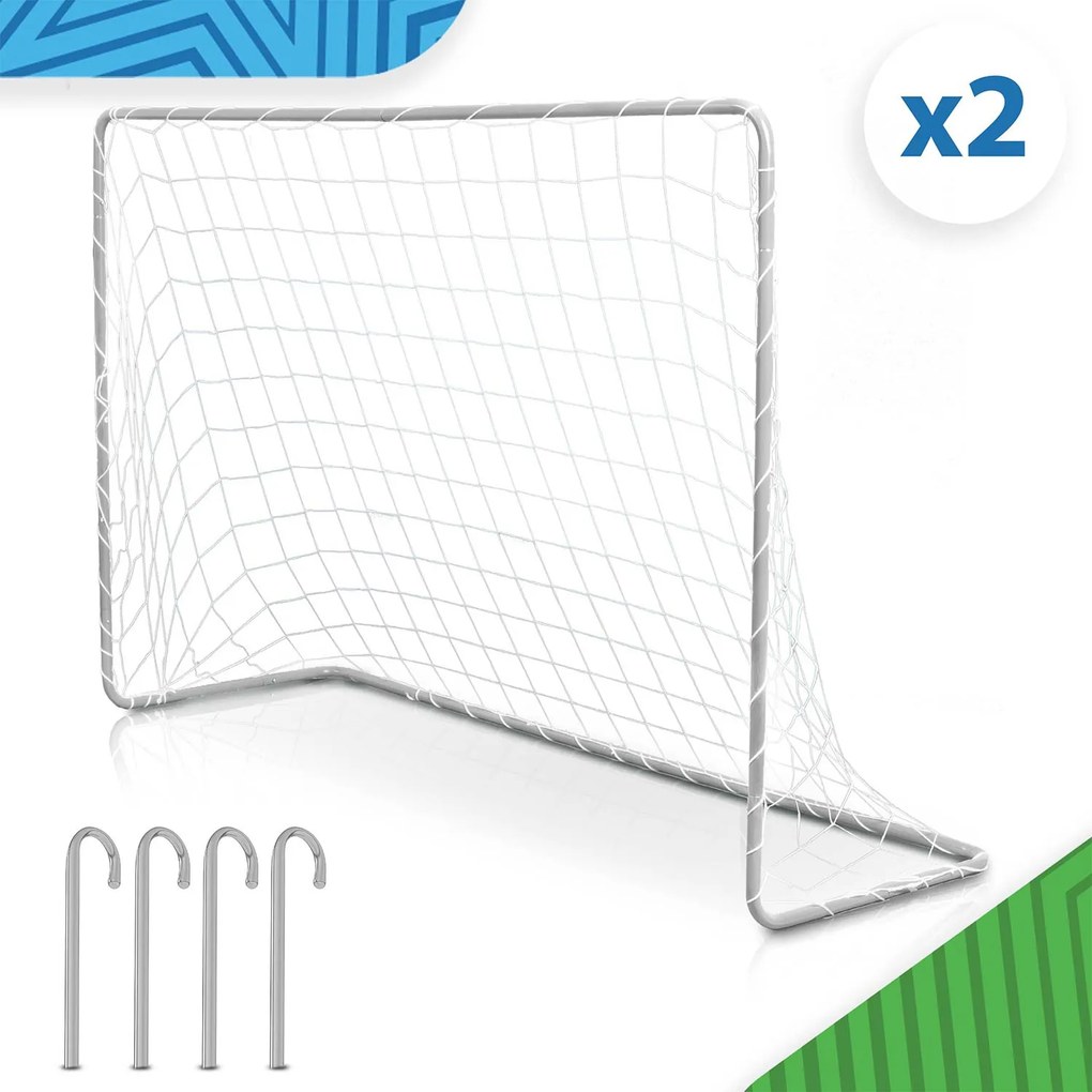 Neo-Sport Futbalová bránka prenosná tréningová 2 ks 183 x 122 x 61 cm NS-485