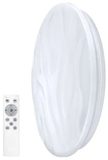 Solight LED smart stropné svetlo Wave, 30W, 2300lm, wifi, RGB + CCT, stmievateľné, diaľkové ovládani