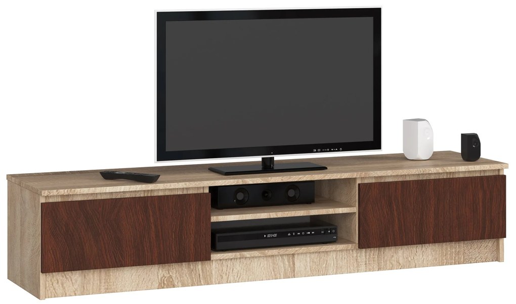 TV stolík Katalina (dub sonoma + wenge). Vlastná spoľahlivá doprava až k Vám domov. 1069393