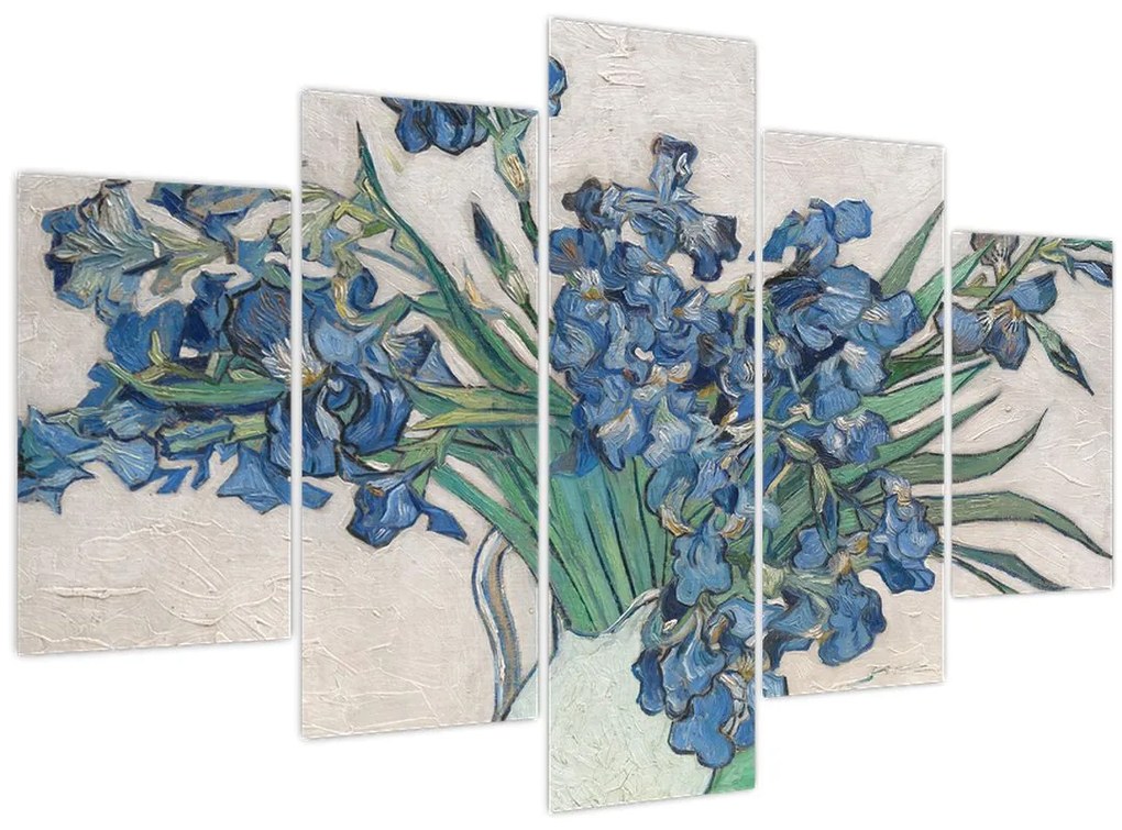 Obraz - Vincent van Gogh, Irises, reprodukcia (150x105 cm)