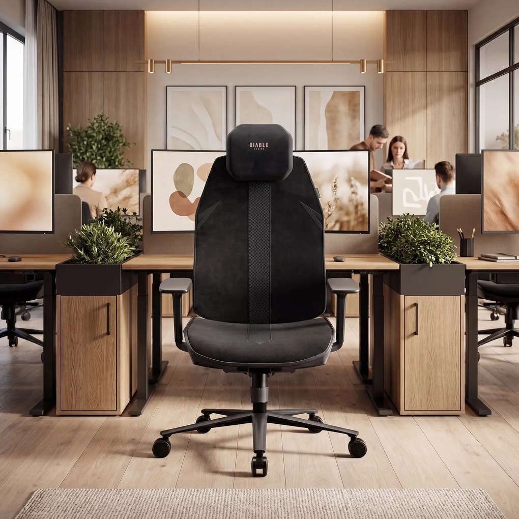 Ergonomická kancelárska stolička čierna V-Flash Ultra Black