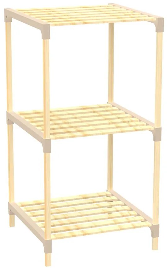 Regál FIX2013-3 prírodné/béžová