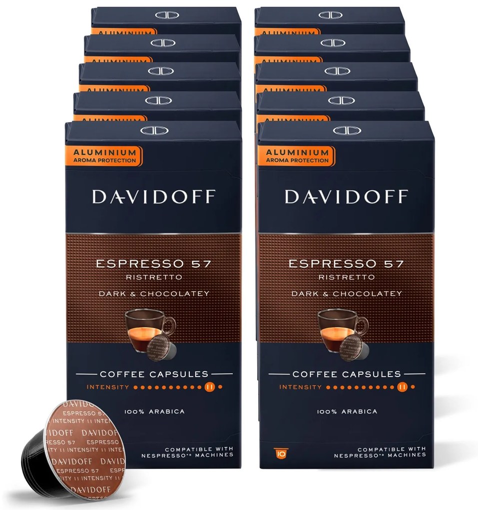 DAVIDOFF CAFÉ Espresso 57 Ristretto - 10 x 10 kapsúl