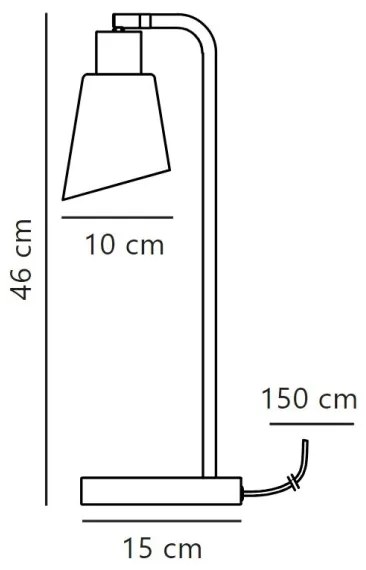 Nordlux - Stolná lampa MOLLI 1xE14/25W/230V
