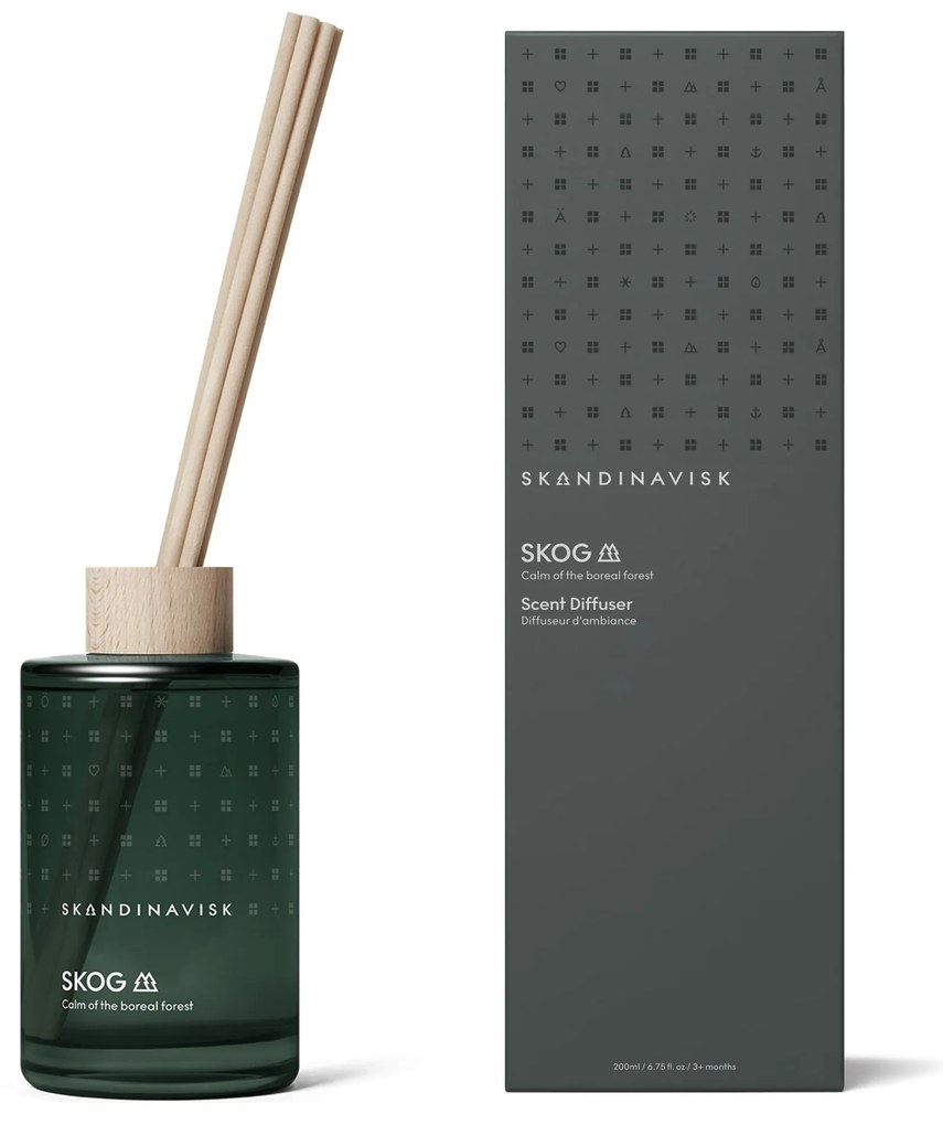SKANDINAVISK Vonný difuzér SKOG (les) – 200 ml