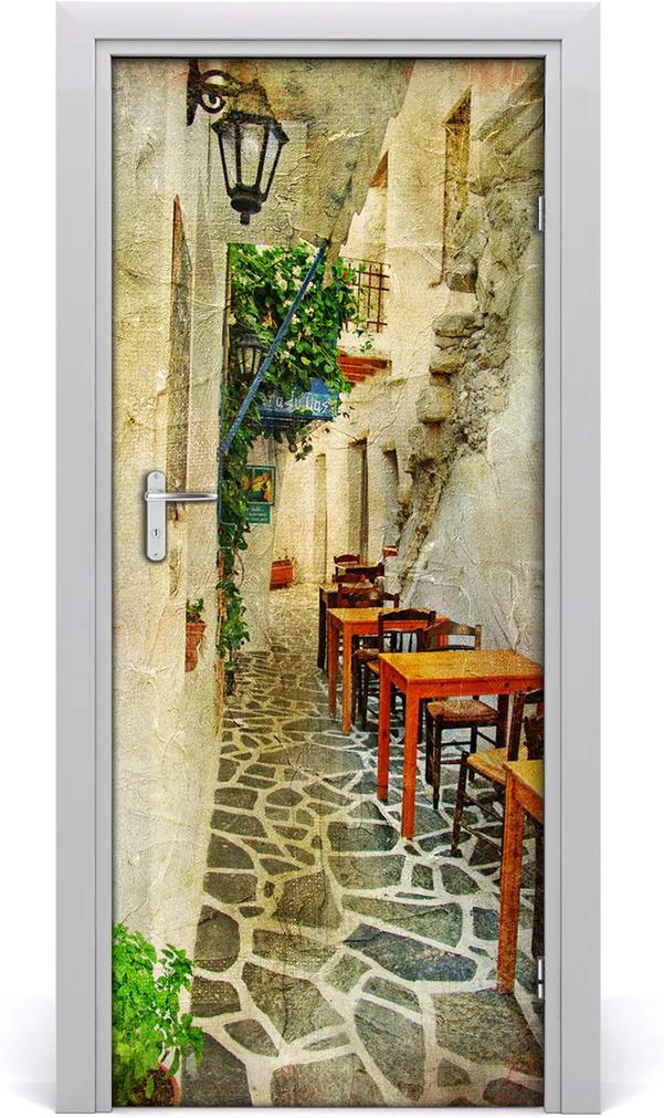 Fototapeta samolepící na dveře Řecké hospody