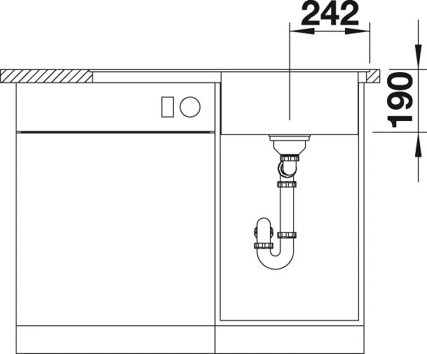 Granitový drez Blanco ZENAR 45 S-F aluminium