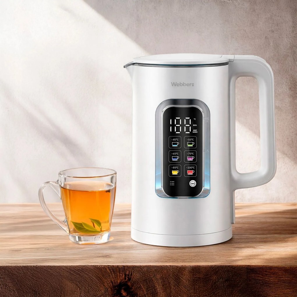 WEBBER Rýchlovarná kanvica 1,5 l s reguláciou teploty Webber WK110 ELIYA