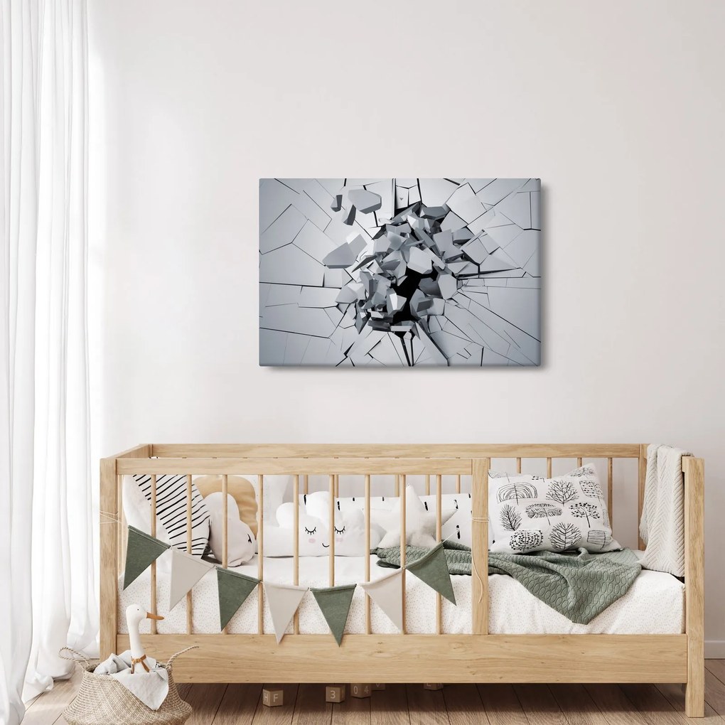 Obraz abstrakcie 3D (90x60 cm)