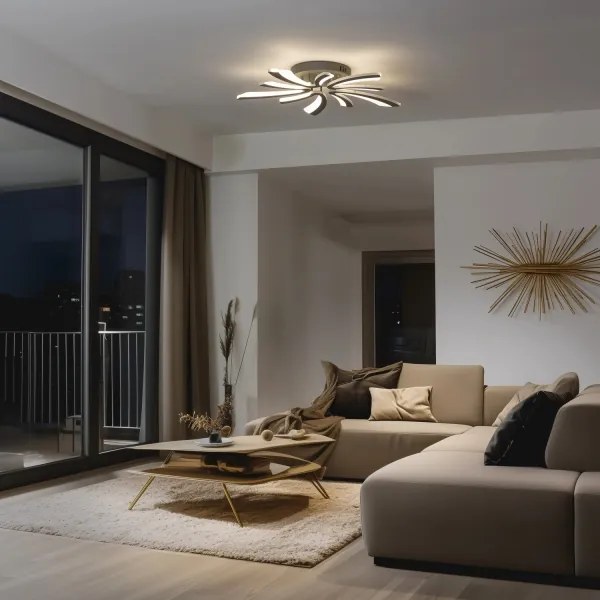 Brilagi - LED Stmievateľný prisadený luster TWIST LED/55W/230V 3000-6500K antracit + DO