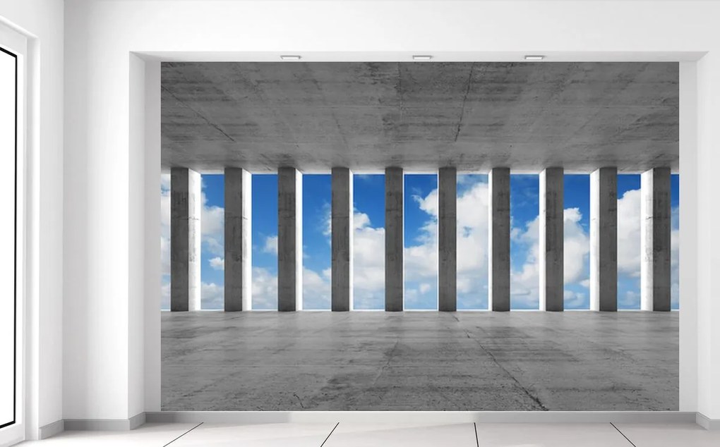 Gario Fototapeta Betónové stĺpy a nebo Veľkosť: 200 x 135 cm, Materiál: Vliesová