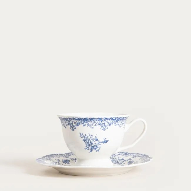 Šálka LOURRY s podšálkou, tmavomodrá 756948 200 ml