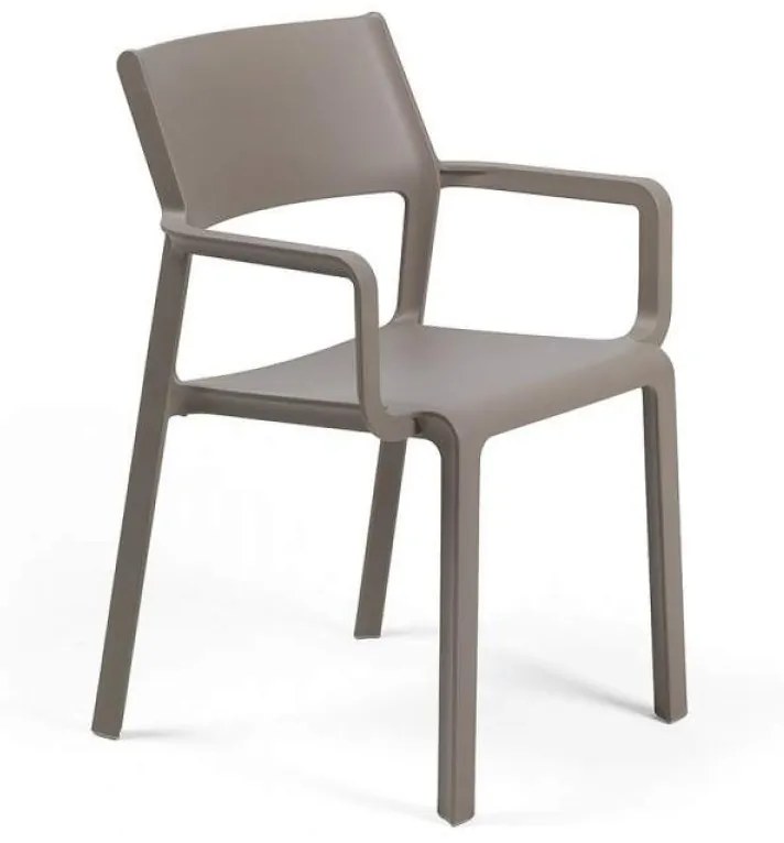 TRILL ARMCHAIR záhradná stolička s podrúčkami bianco